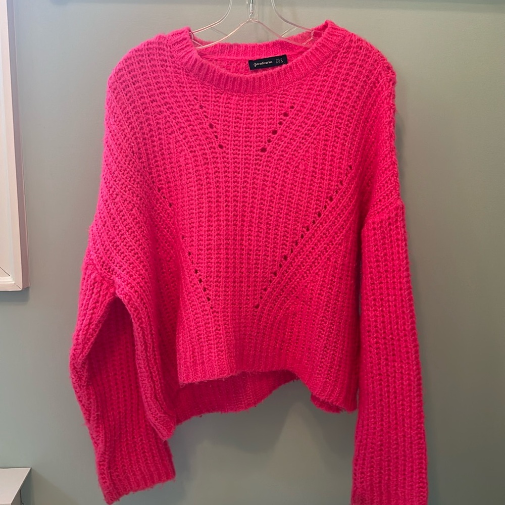 Stradivarius Bright Pink Sweater